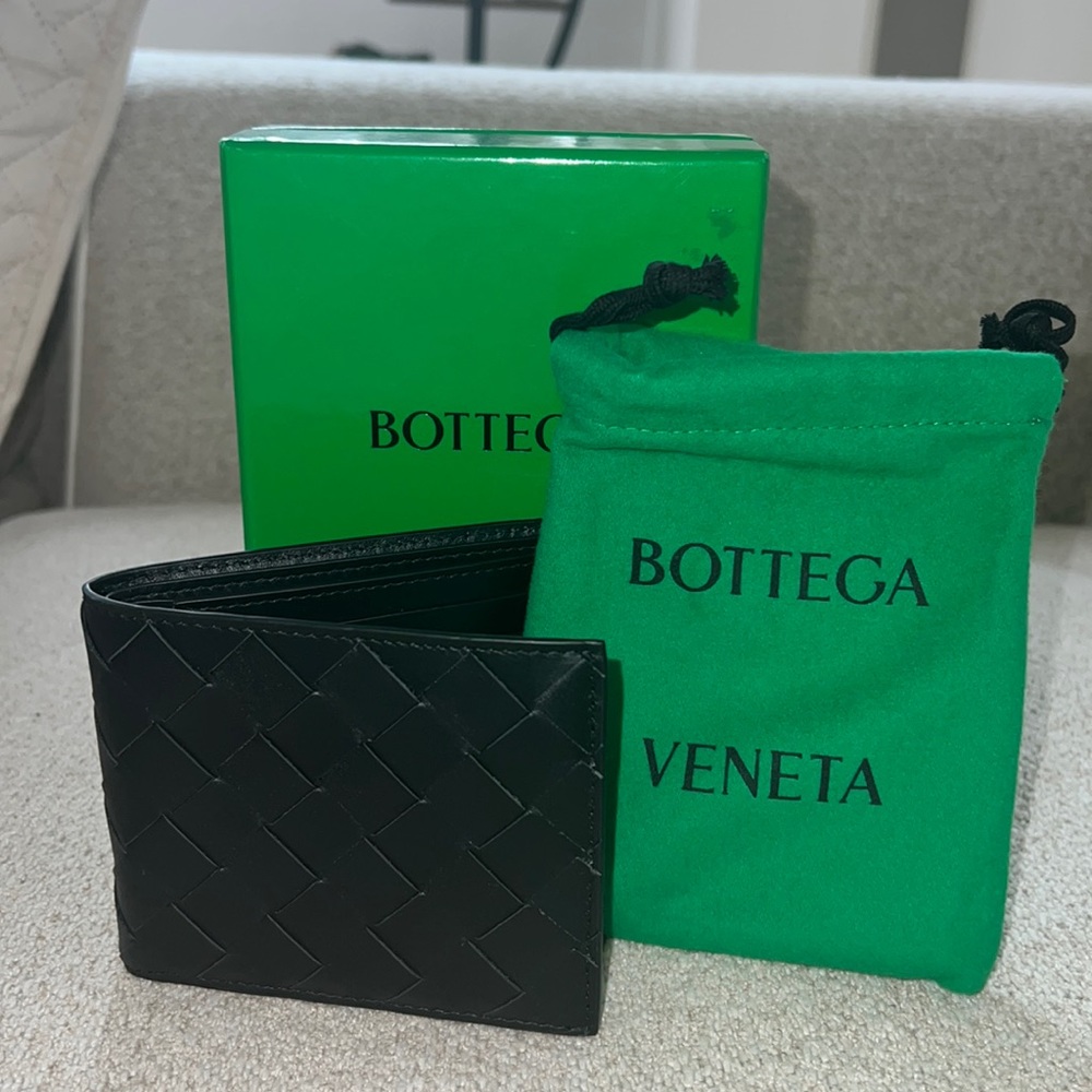 Bottega Veneta, Woven Leather Billfold Wallet